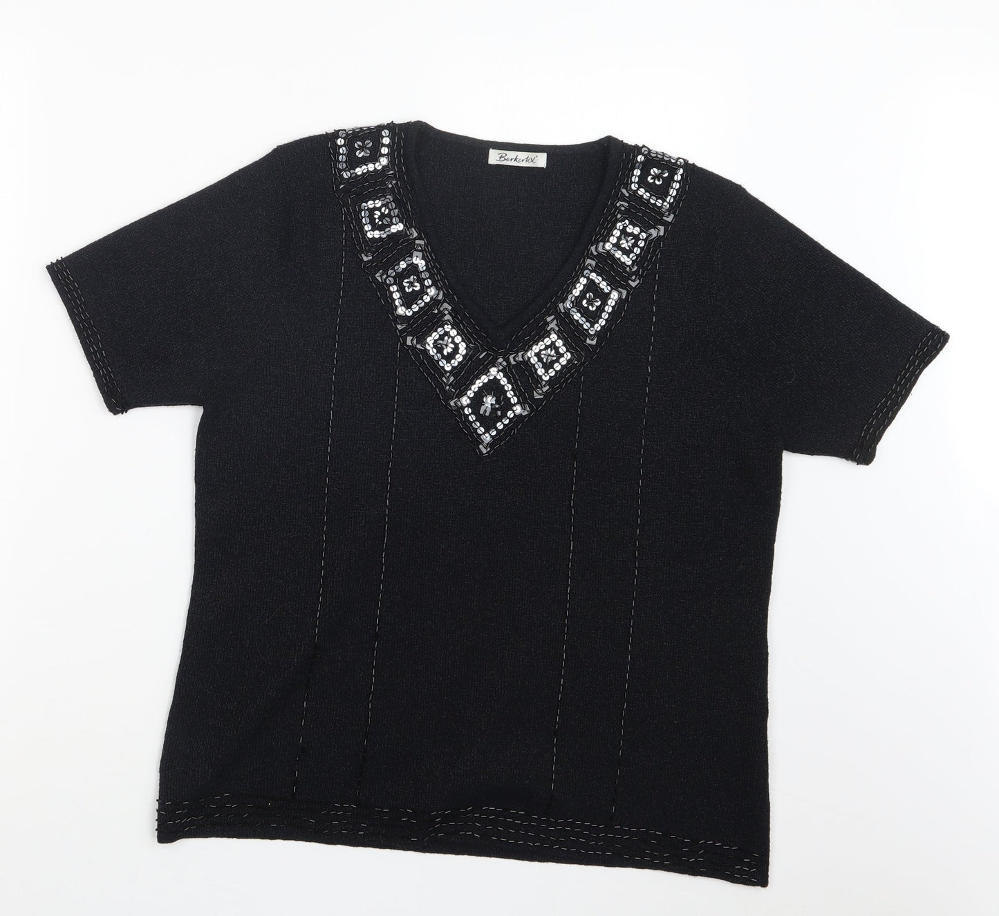 Berkertex Womens Black   Pullover Jumper Size 14