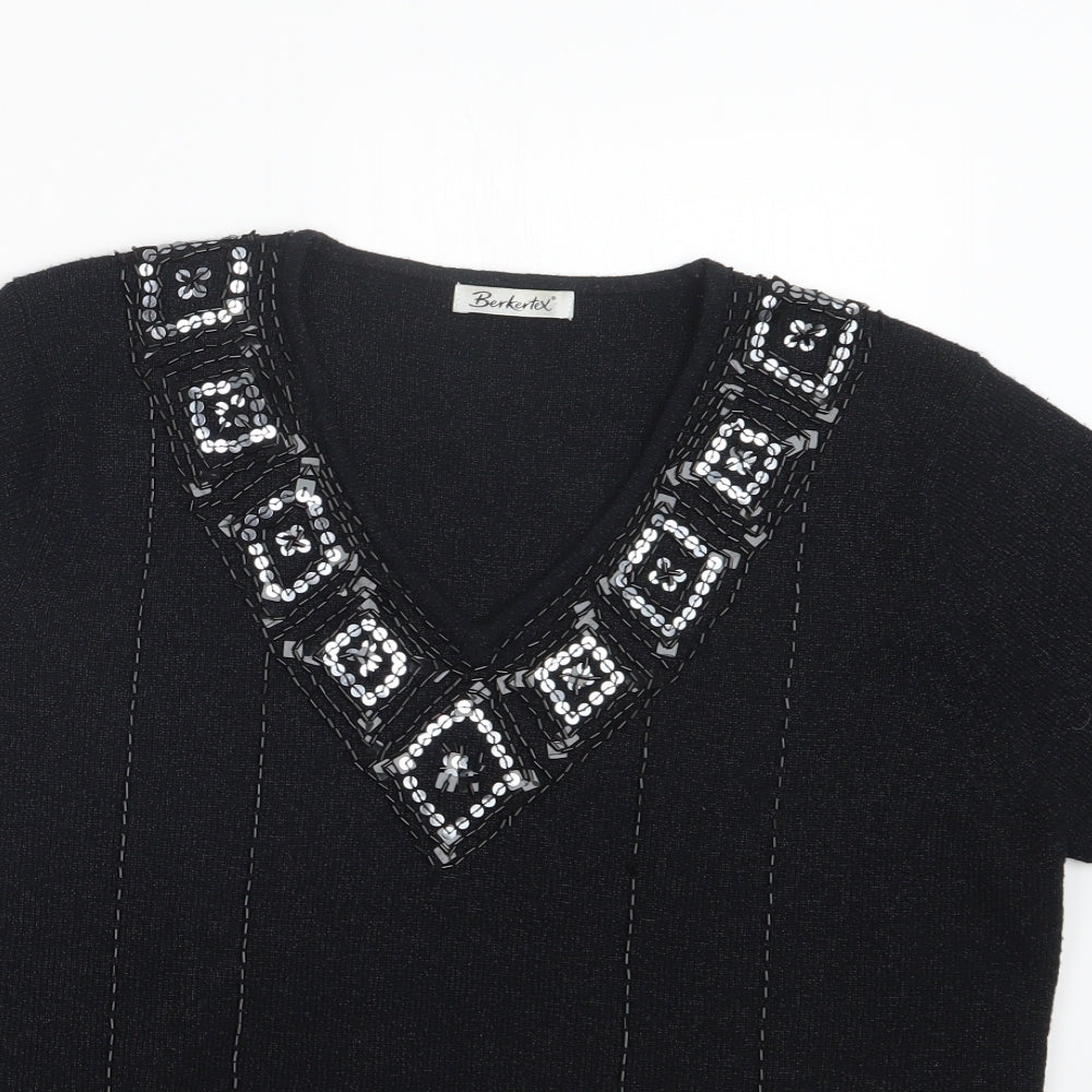 Berkertex Womens Black   Pullover Jumper Size 14