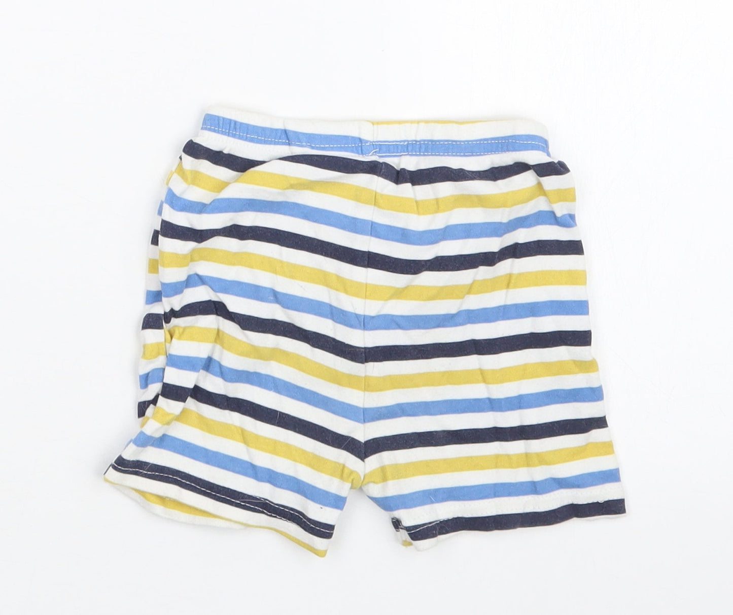 George Boys Blue Striped  Cropped Trousers Size 12-18 Months