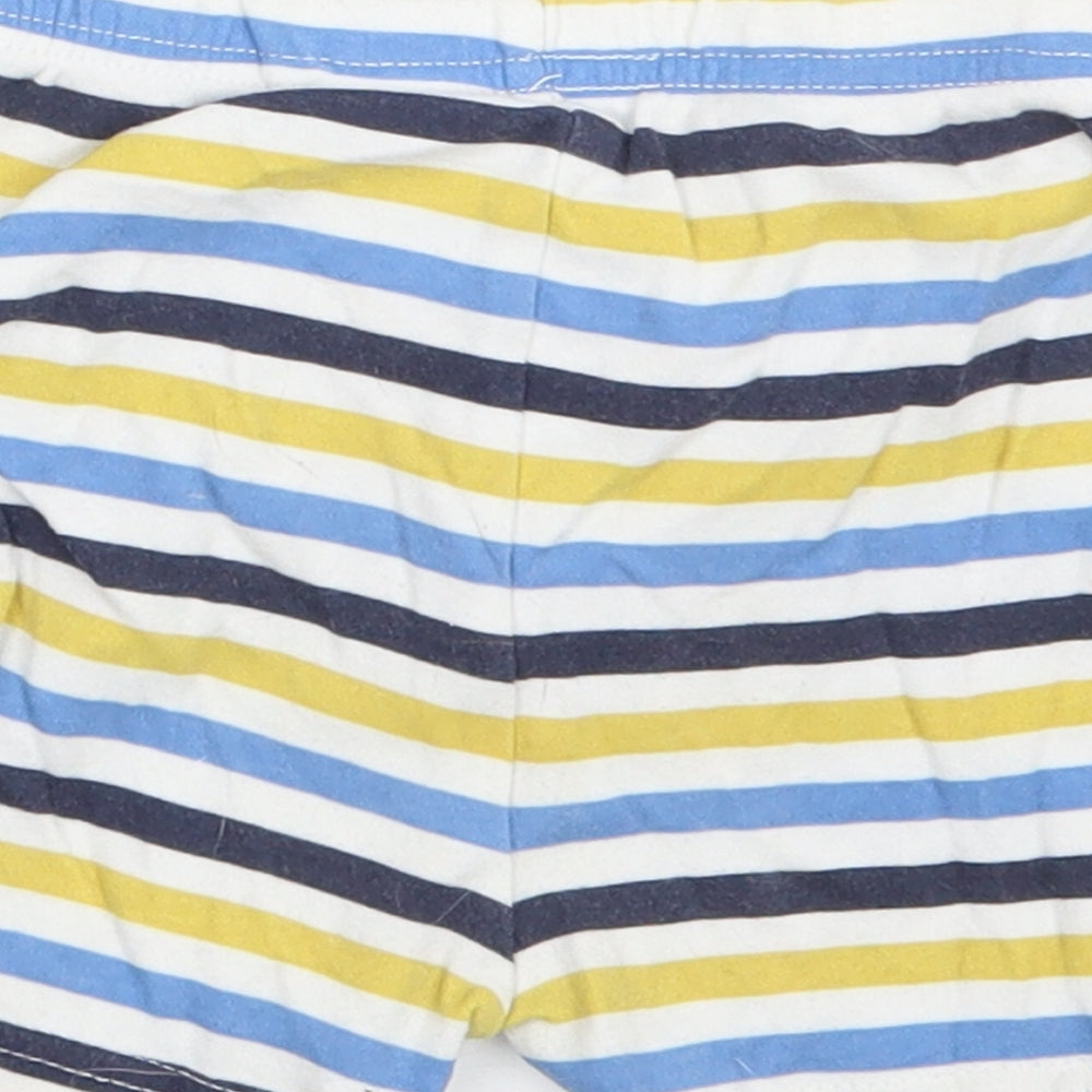 George Boys Blue Striped  Cropped Trousers Size 12-18 Months