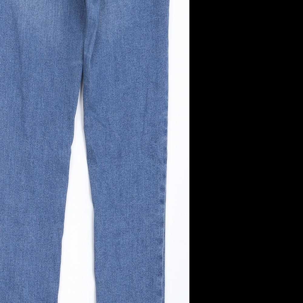Divided by H&M Womens Blue  Denim Straight Jeans Size 12 L27 in
