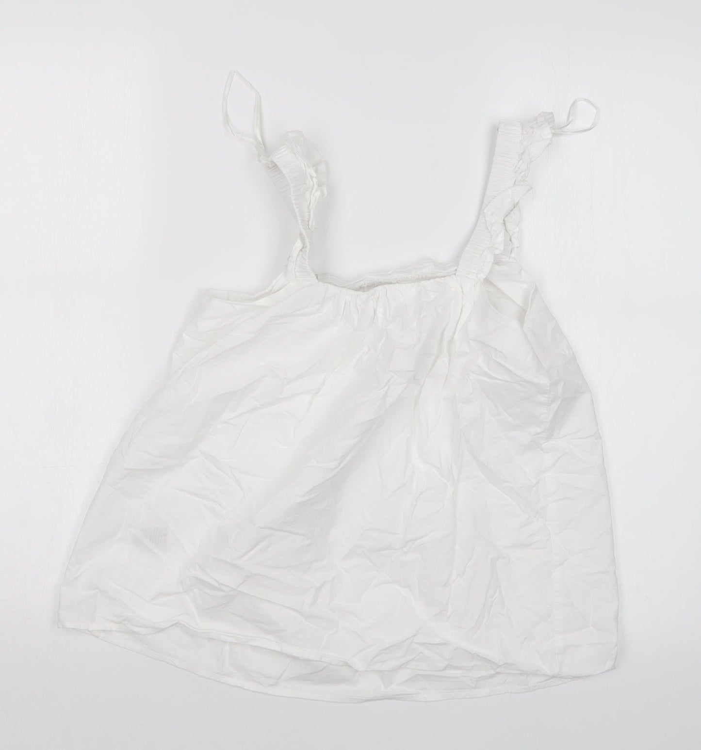 Jeff&Co Womens White   Basic T-Shirt Size 10