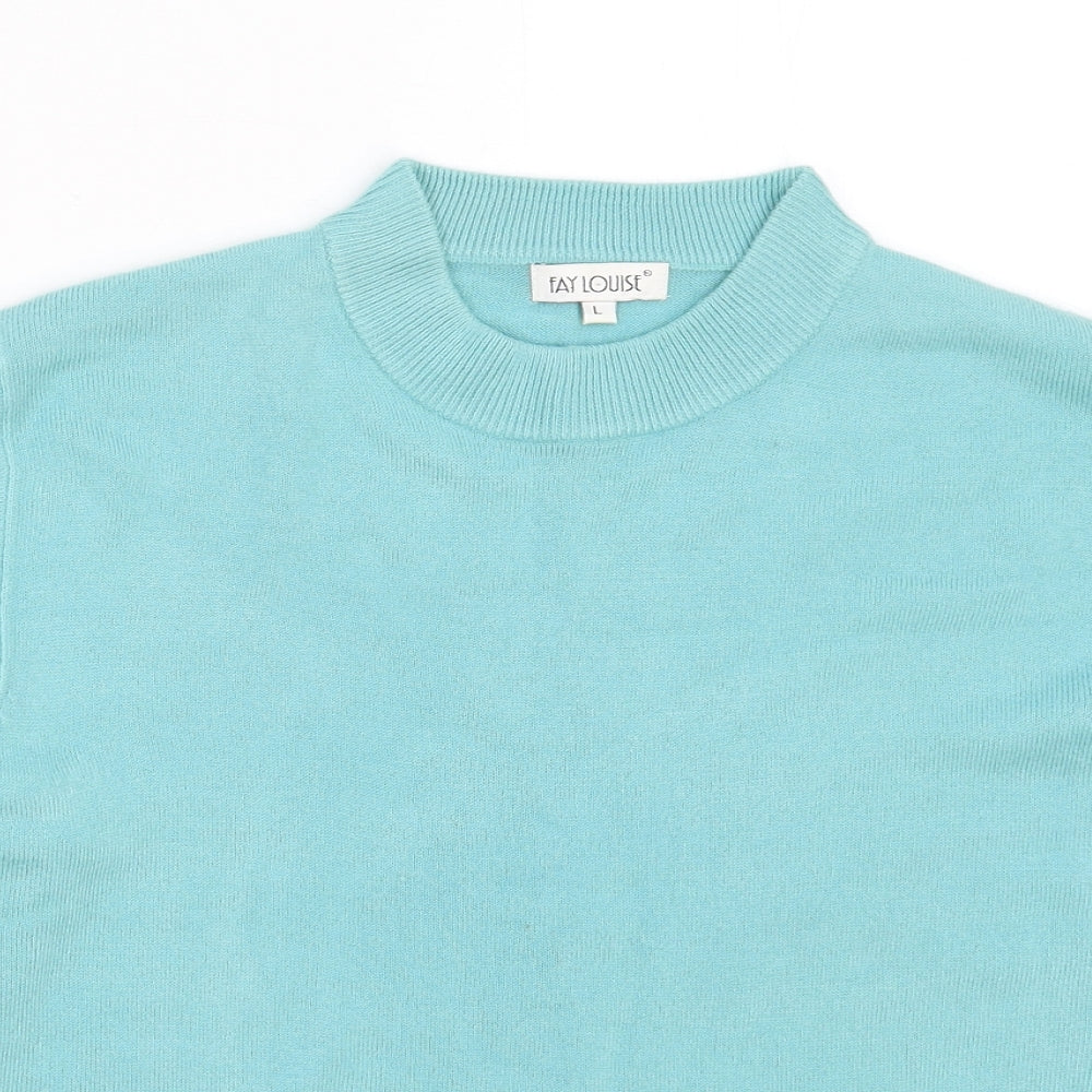Fay Louise Womens Blue  Knit Pullover Jumper Size L