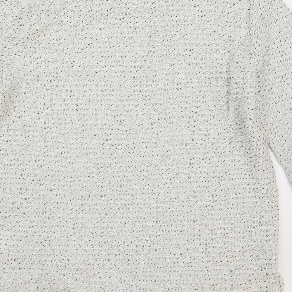 H&M Womens White  Knit Pullover Jumper Size XS
