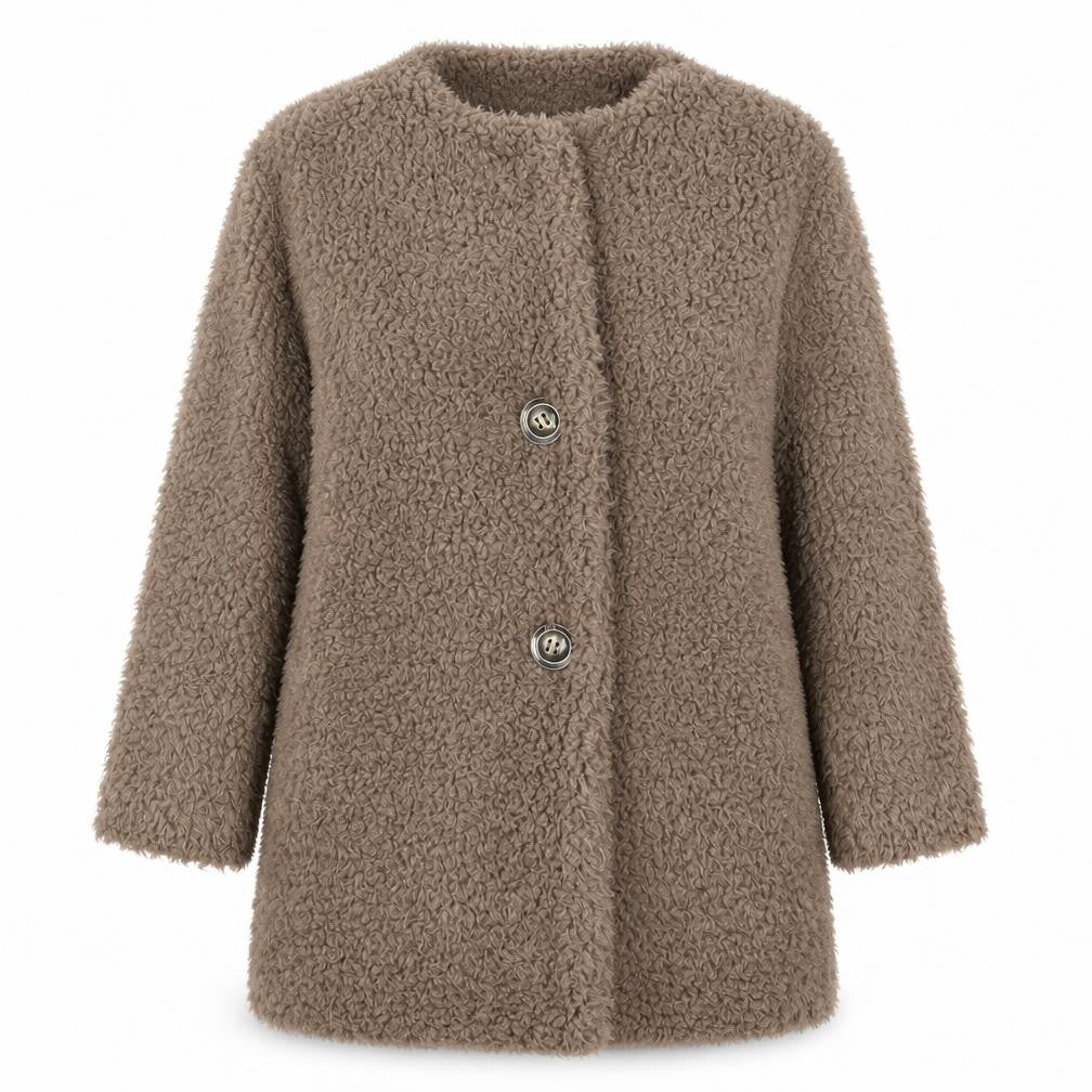 Angelababy Womens Brown   Overcoat Coat Size S
