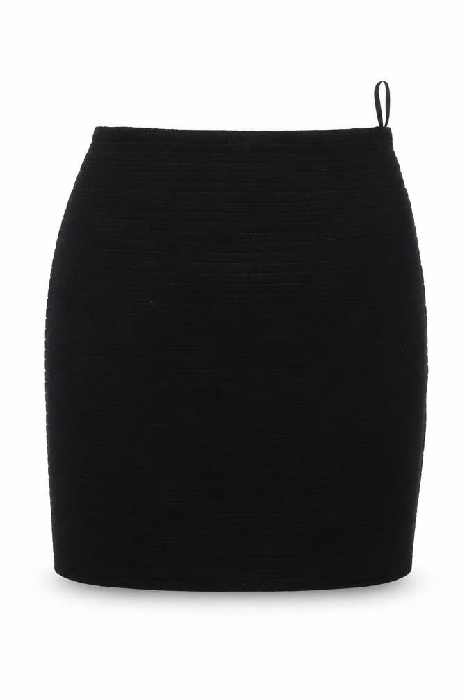 Front view of Kaliko women’s black straight & pencil skirt, size UK 10