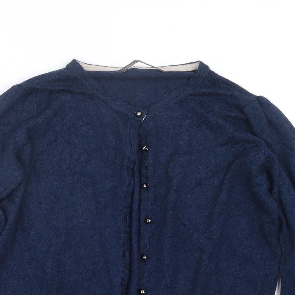Marks and Spencer Womens Blue   Cape Jumper Size 8