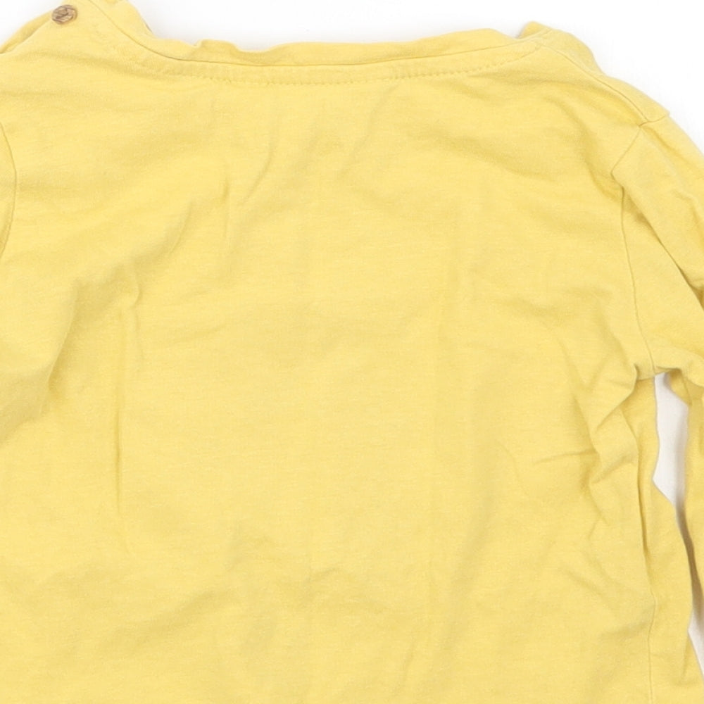 MNG Girls Yellow   Basic T-Shirt Size 9-12 Months