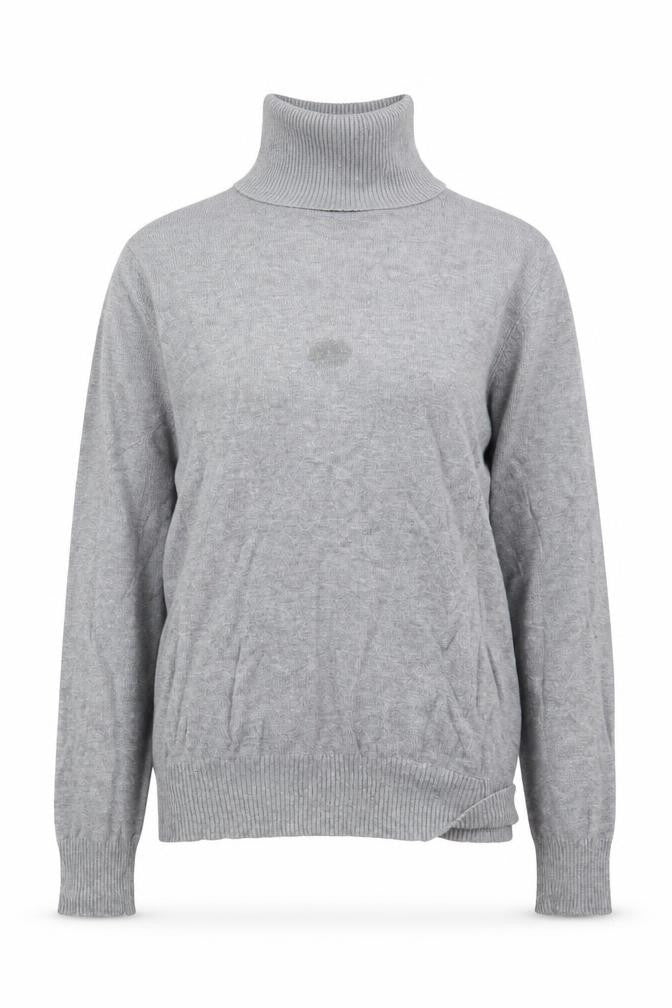 Front view of Papaya women’s grey jumper, size UK 14