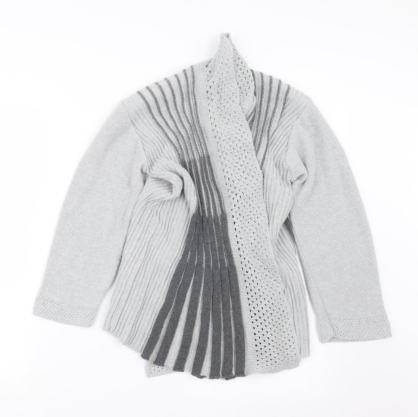 Pulse Womens Grey  Knit Cardigan Jumper Size S