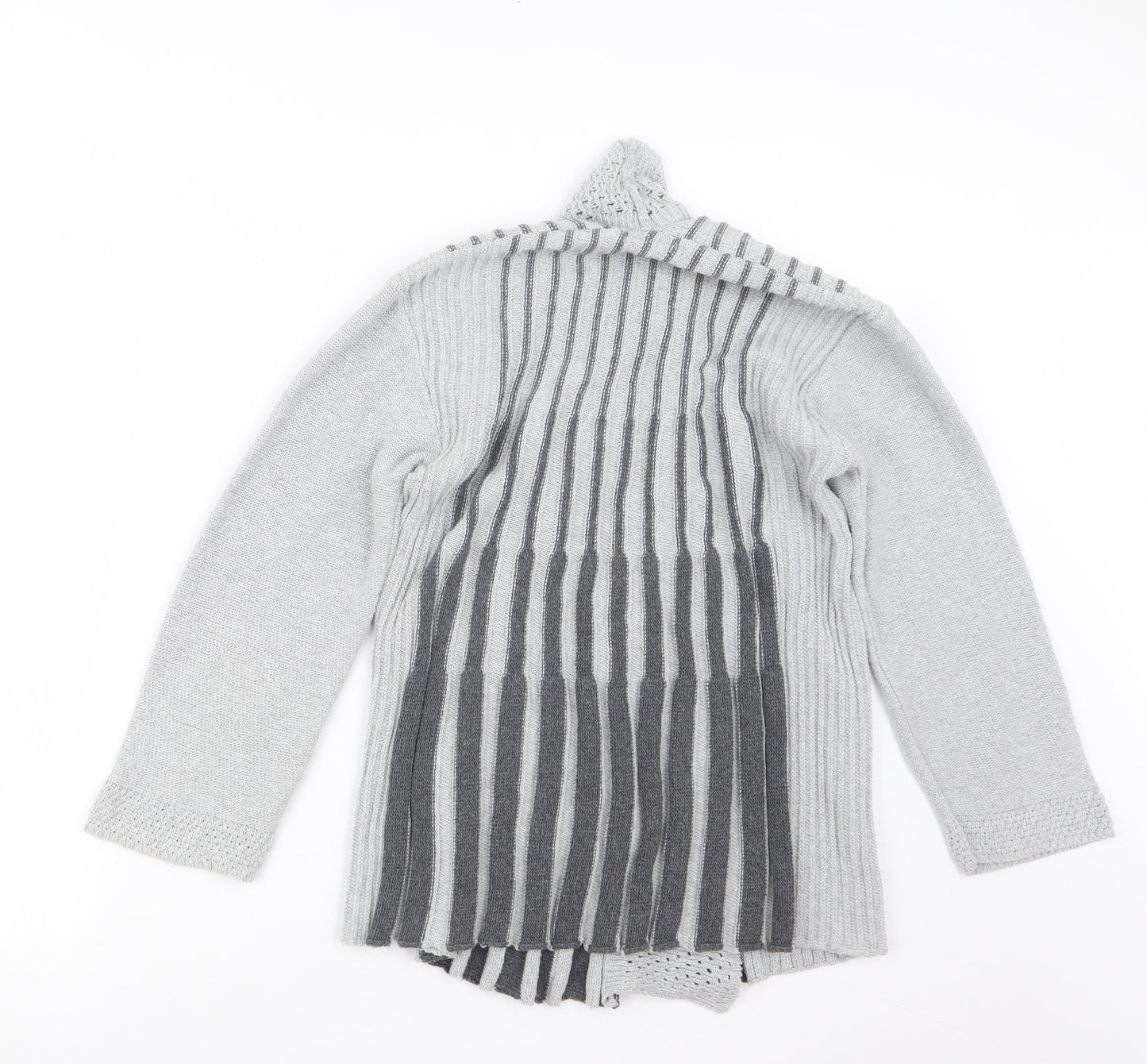 Pulse Womens Grey  Knit Cardigan Jumper Size S