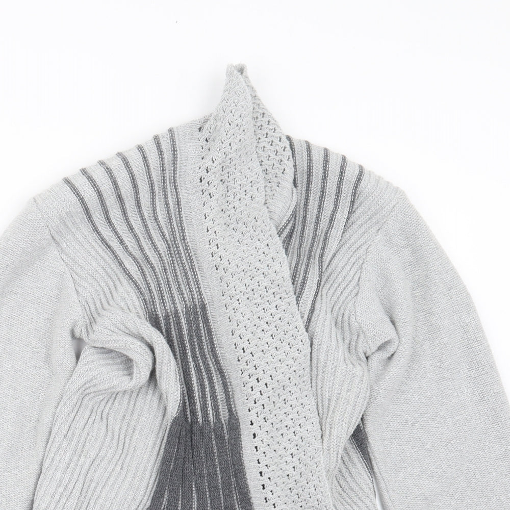 Pulse Womens Grey  Knit Cardigan Jumper Size S
