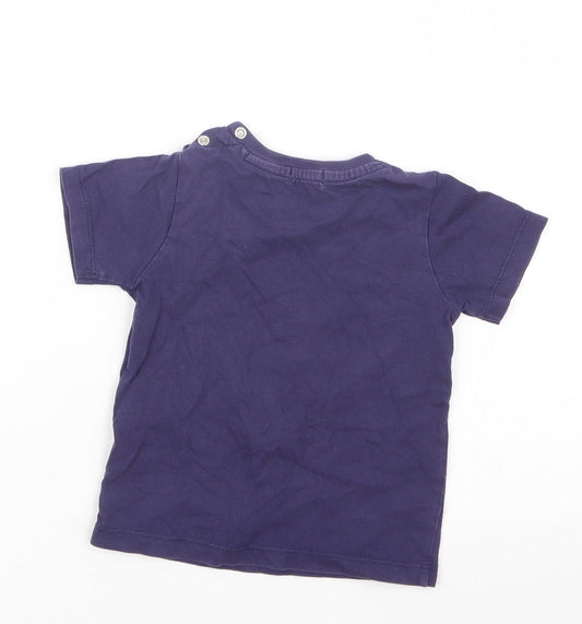 Lily & Sid Boys Blue   Basic T-Shirt Size 18-24 Months