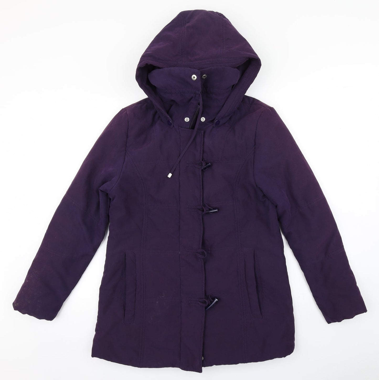 Katherine Hammond Womens Purple   Overcoat Coat Size 8