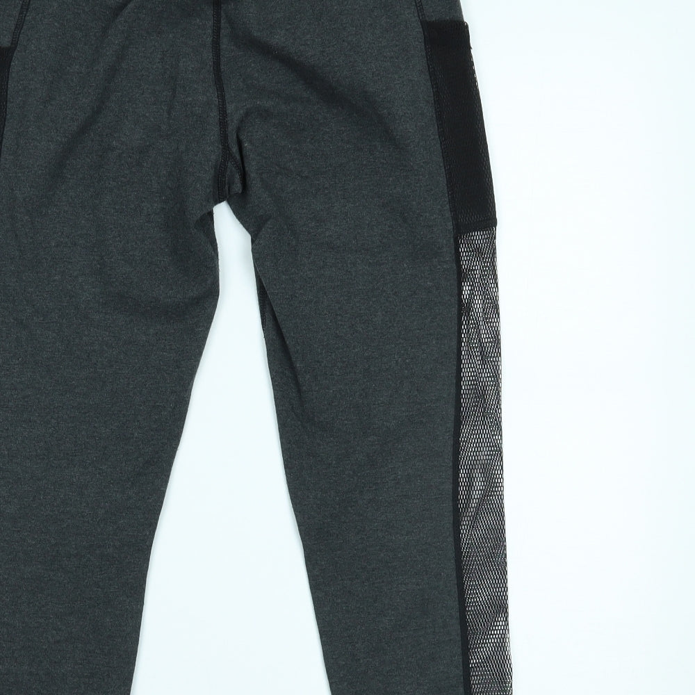 neon sweets Womens Grey   Cropped Leggings Size M L18 in