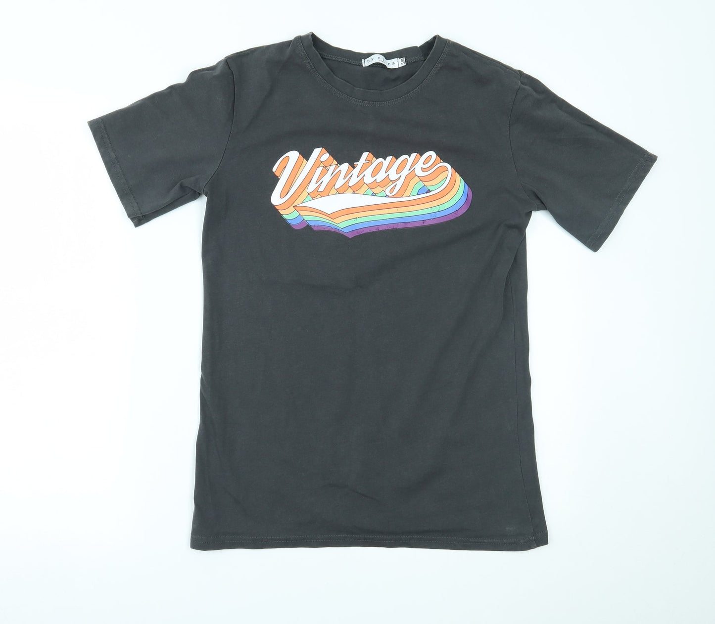 By Clara Womens Grey   Basic T-Shirt Size M