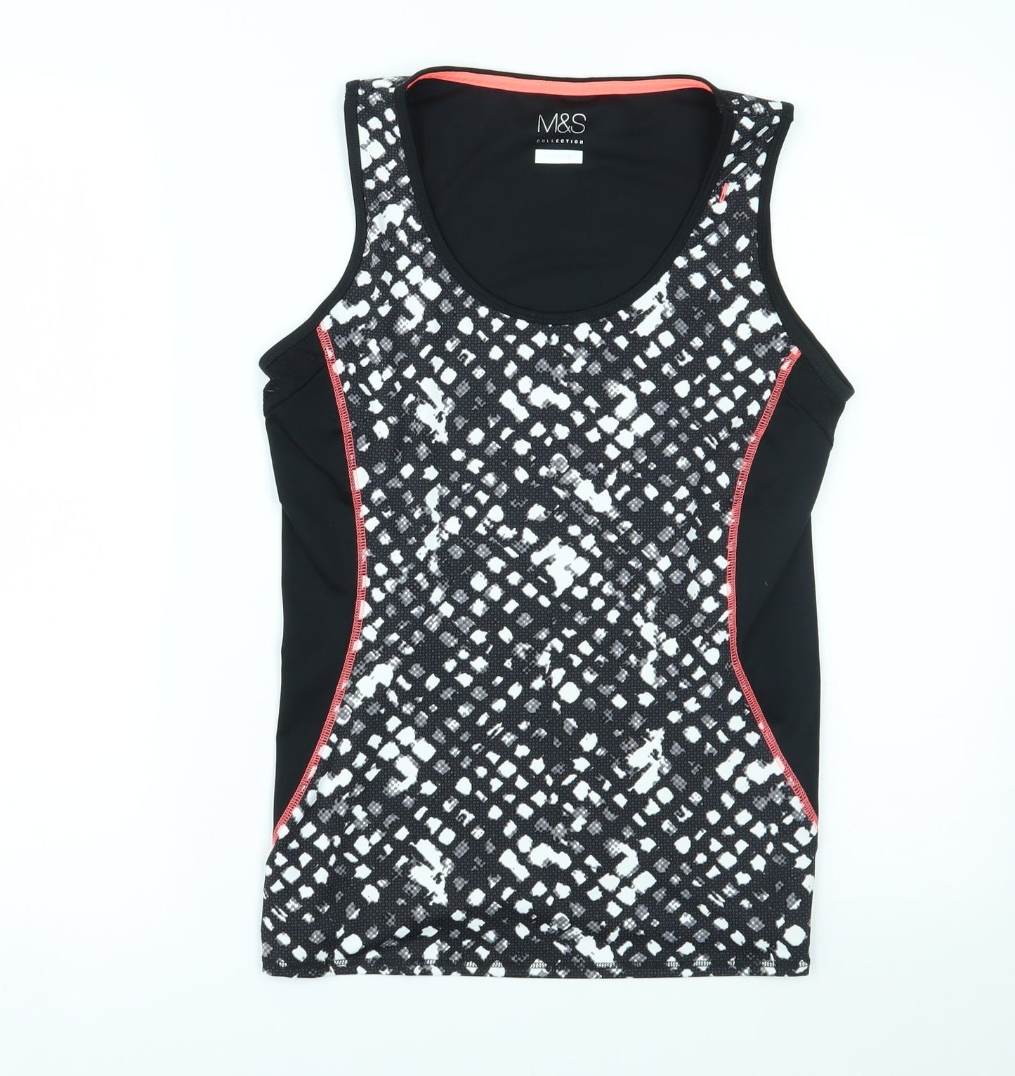Marks and Spencer Womens Black Polka Dot  Basic Tank Size 12