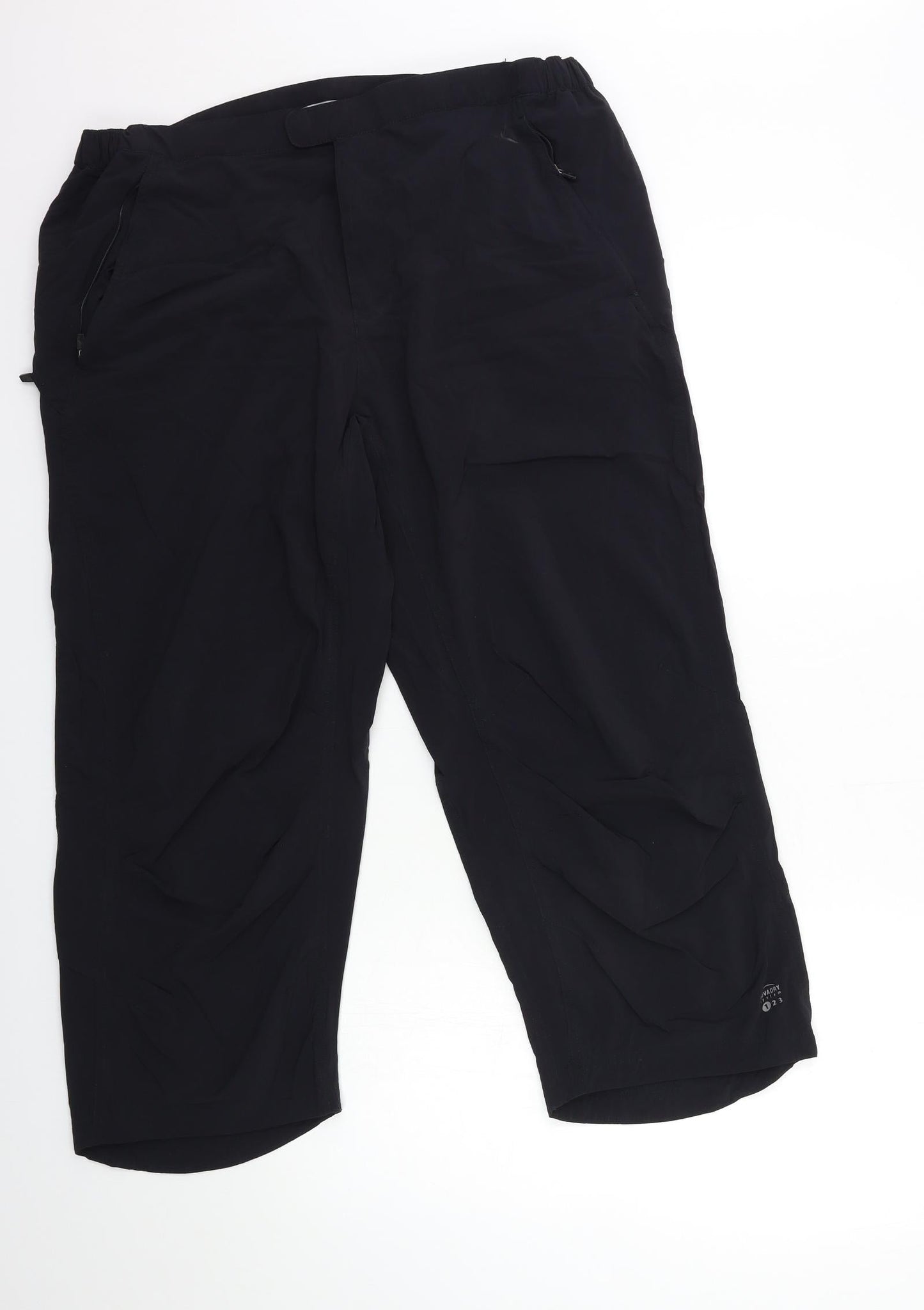 DOMYOS Womens Black   Cropped Trousers Size 34 in L24 in