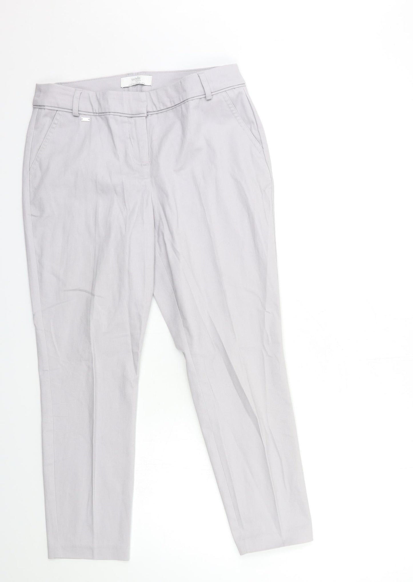 Wallis Womens Grey   Trousers  Size 12 L27 in