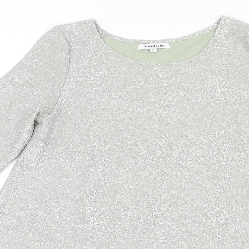 Glamorous Womens Silver   A-Line  Size S