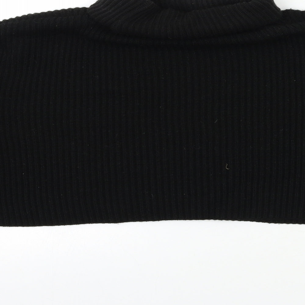 PRETTYLITTLETHING Womens Black  Knit Pullover Jumper Size M