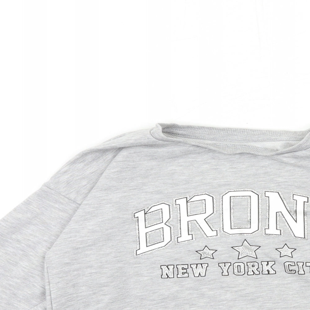 Primark Girls Grey   Pullover Sweatshirt Size 10 Years  - nyc