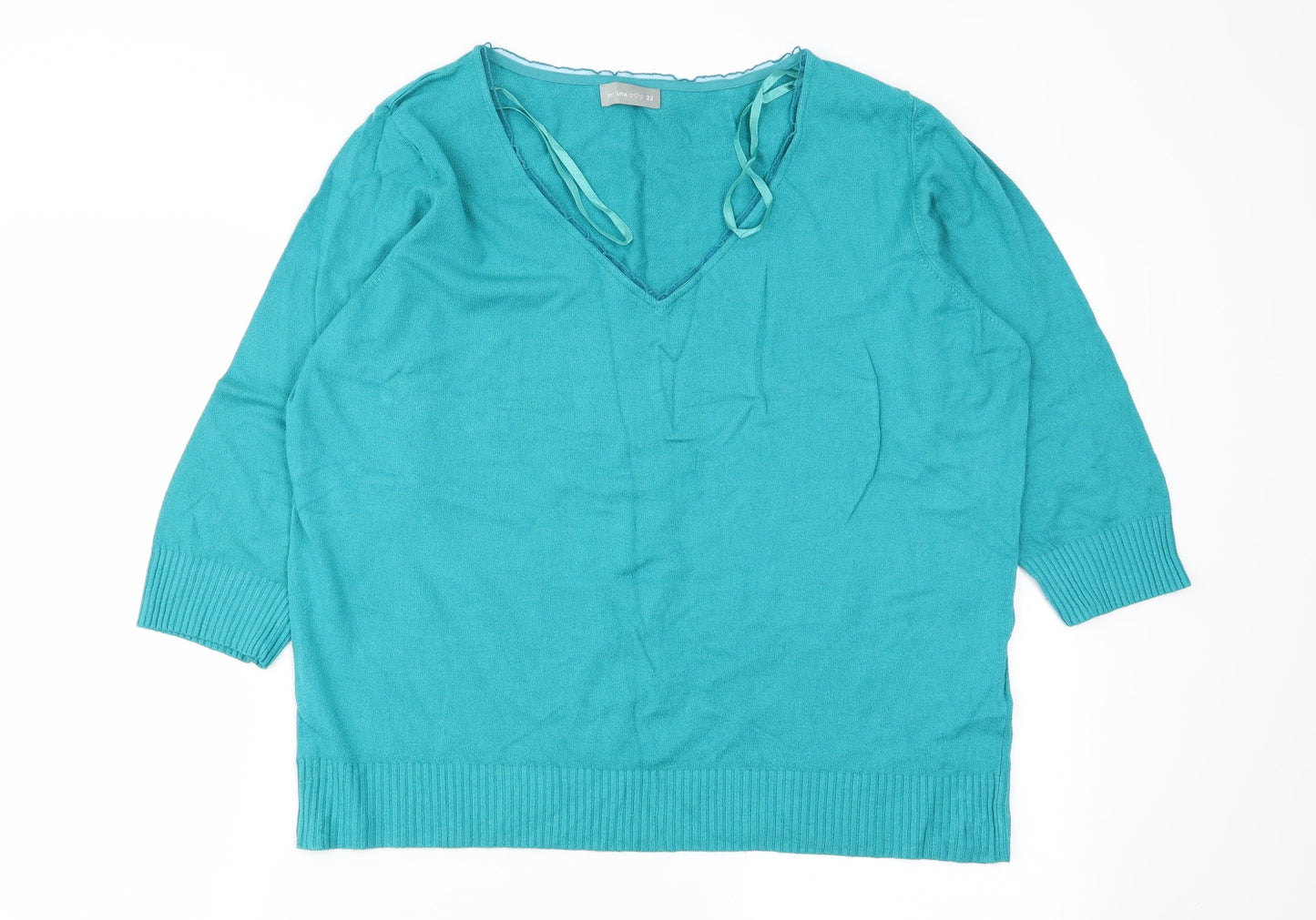 Per Una Womens Green   Pullover Jumper Size 22