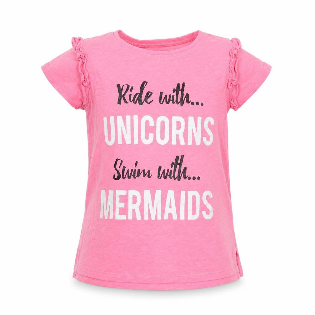 Matalan Girls Pink   Basic T-Shirt Size 7 Years