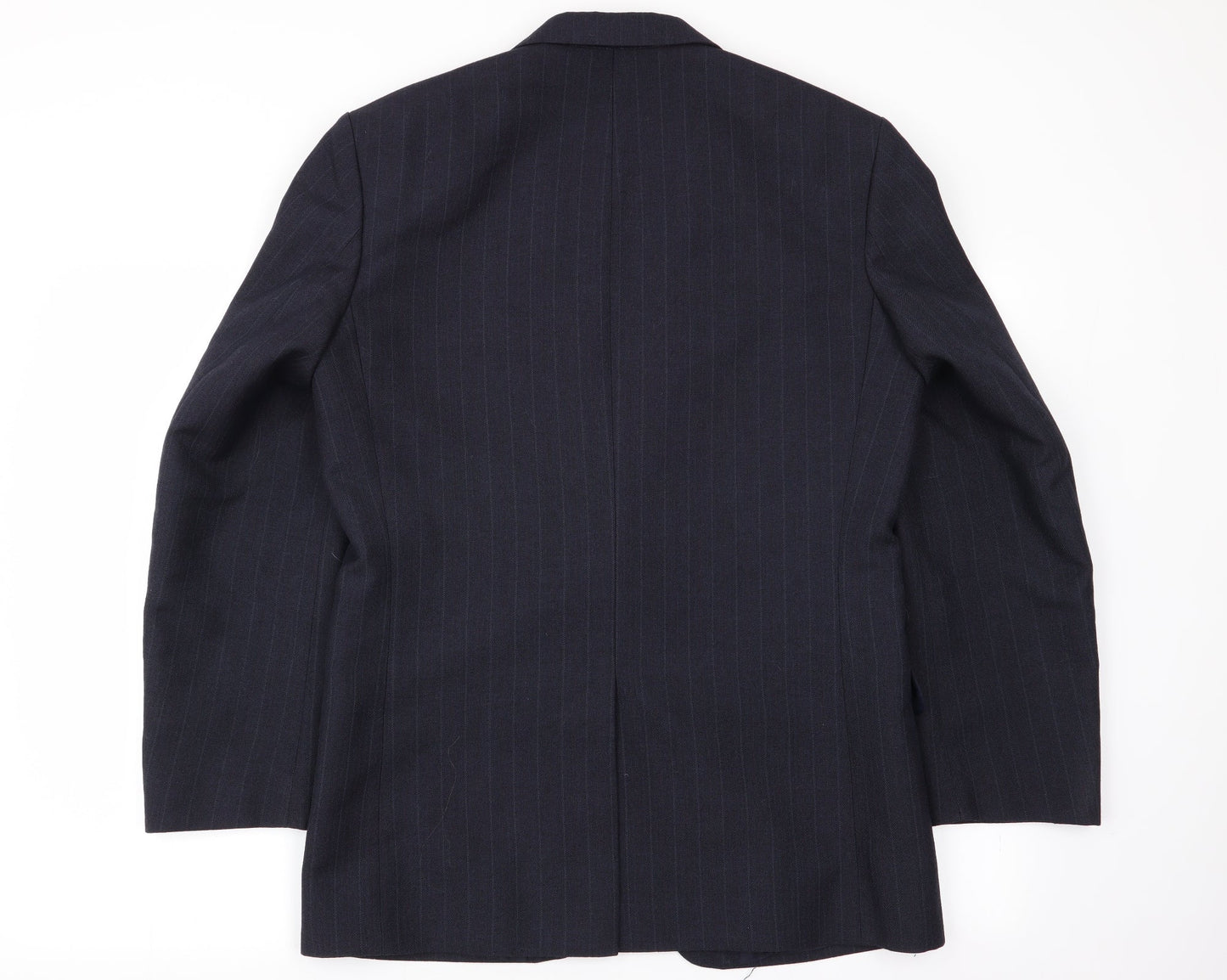 greenwoods Mens Blue Striped  Jacket Blazer Size 38