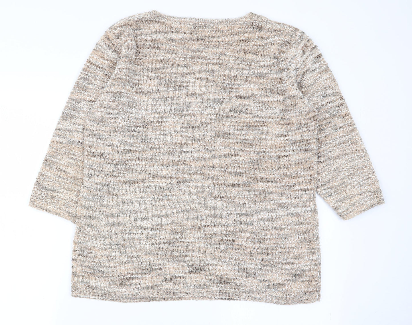BM Womens Beige   Pullover Jumper Size M