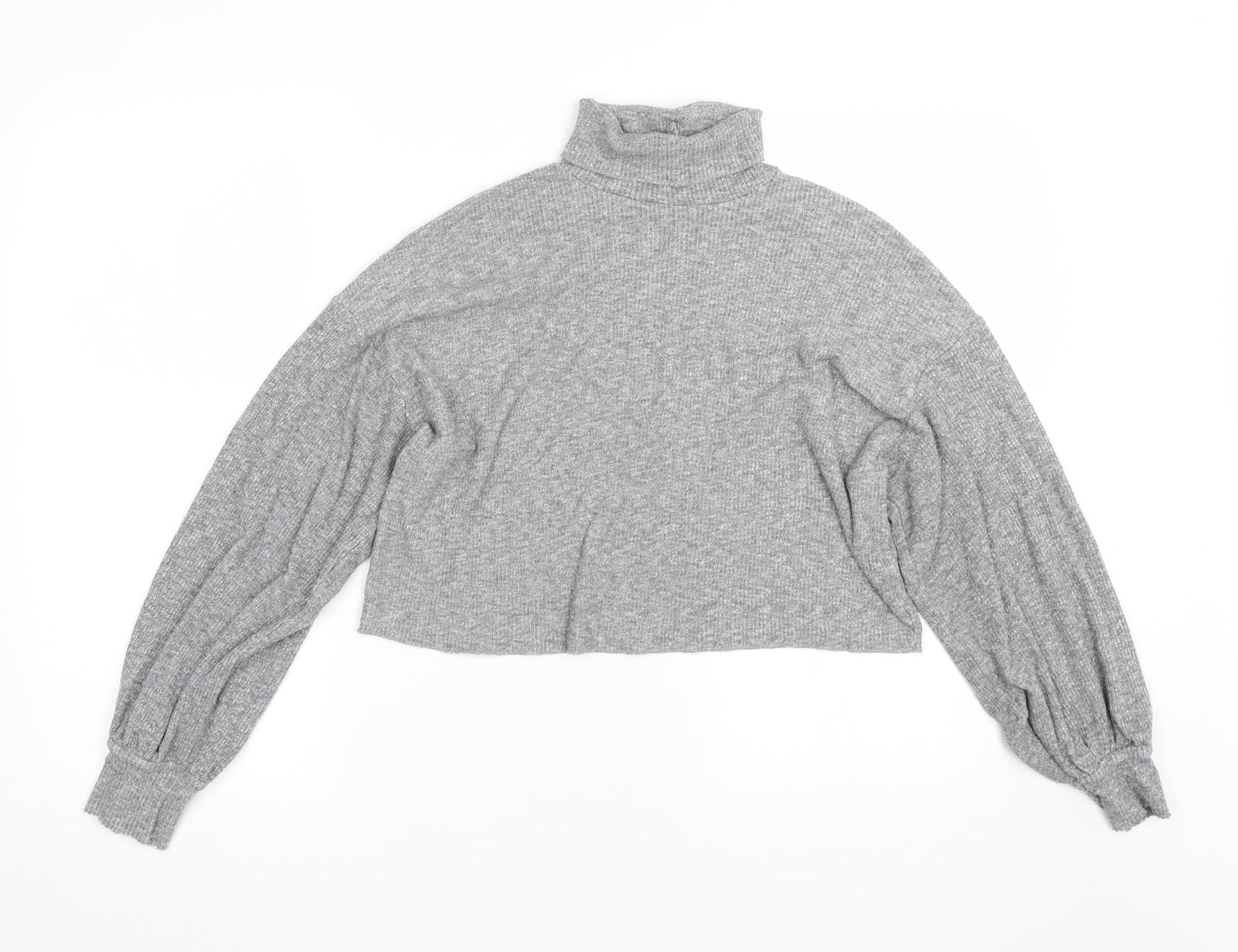 Bershka Womens Grey   Basic T-Shirt Size S
