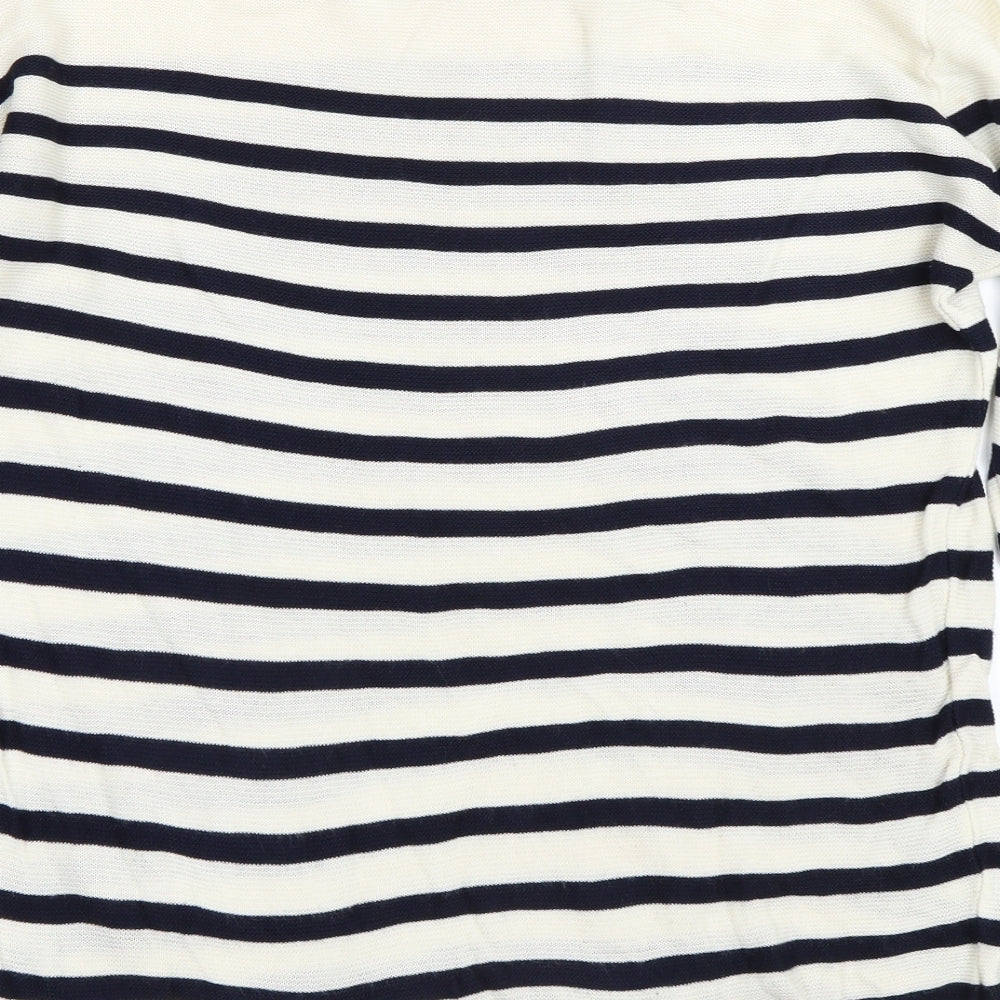 Fabrizio Womens Beige Striped  Pullover Jumper Size L