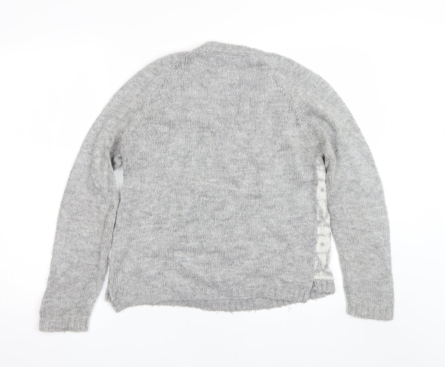 New Look Womens Grey   Pullover Jumper Size 10  - Owls