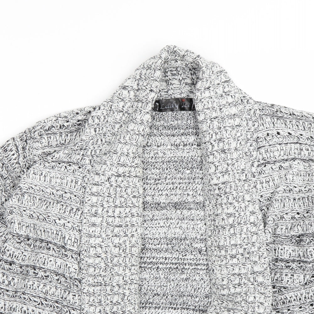 Lady ice Womens White   Cardigan Jumper Size M