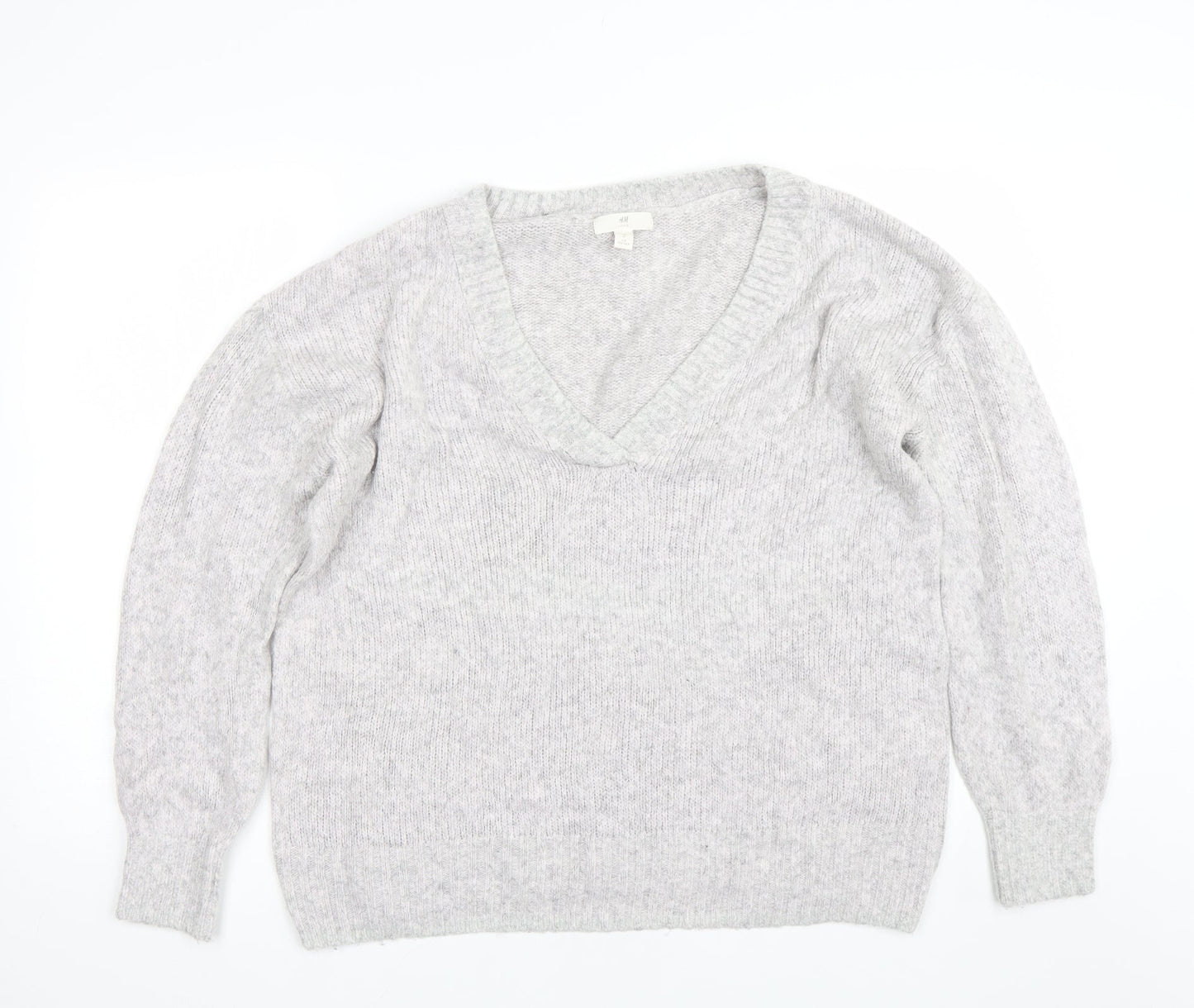 H&M Womens Grey   Pullover Jumper Size M