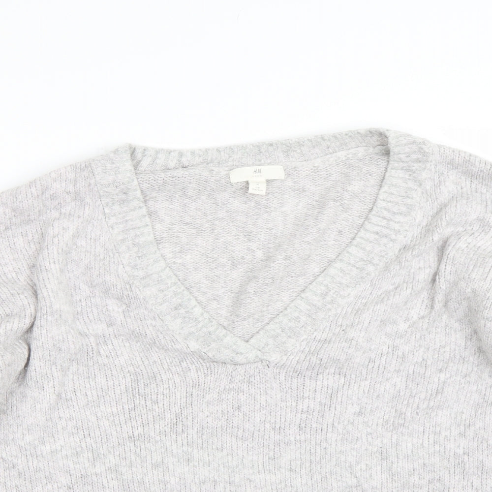 H&M Womens Grey   Pullover Jumper Size M