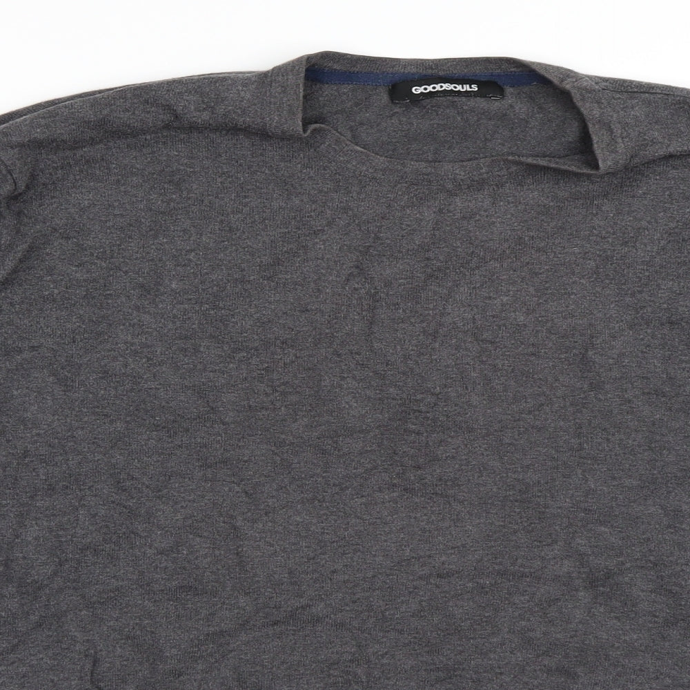 Goodsouls Mens Grey   Pullover Jumper Size L