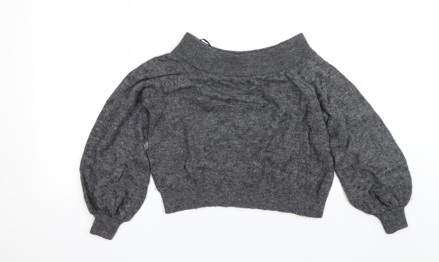 H&M Womens Grey   Pullover Jumper Size S
