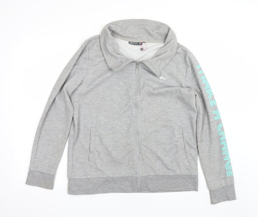 Only play Mens Grey   Full Zip Sweatshirt Size XL