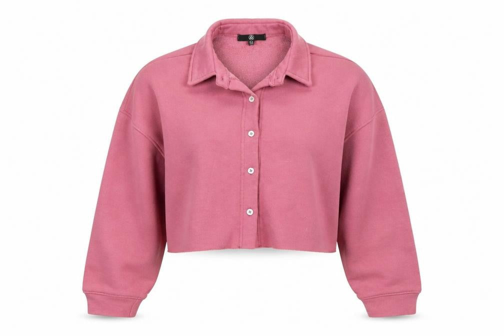 Front view of Missguided women’s pink cape jumper, size UK 12