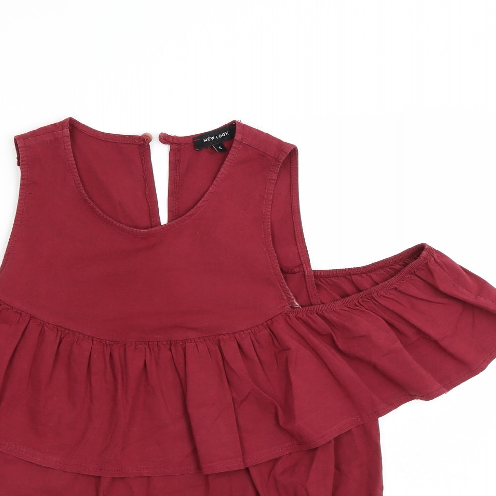 New Look Womens Red   Tunic Jumper Size S