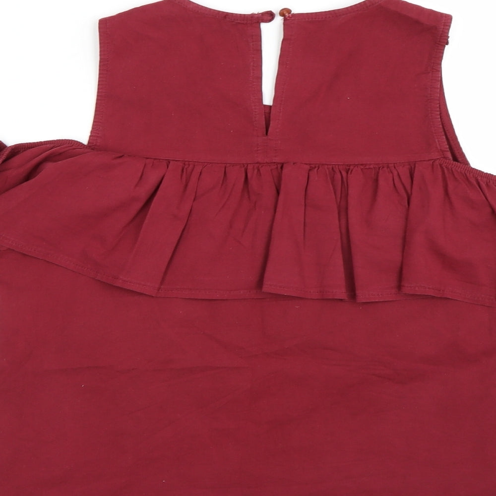 New Look Womens Red   Tunic Jumper Size S
