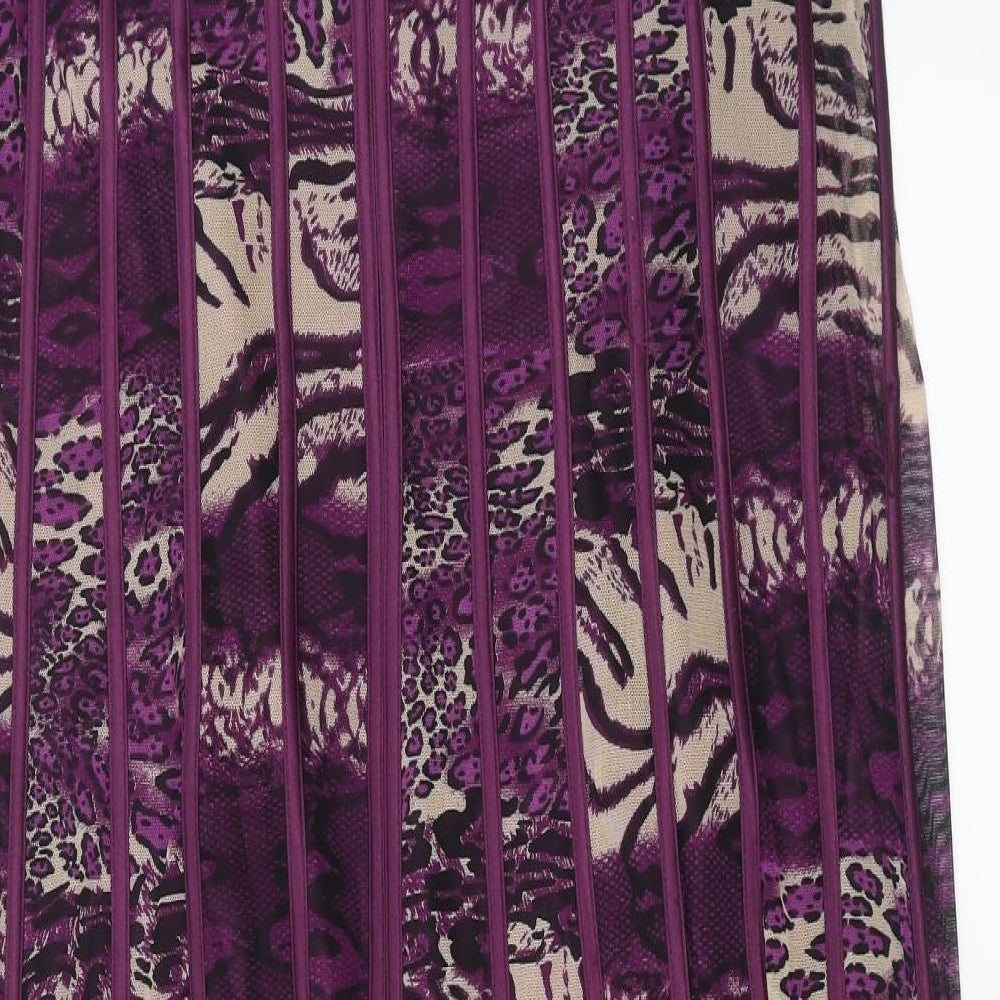 Gilani Womens Purple Geometric  Shift  Size 12
