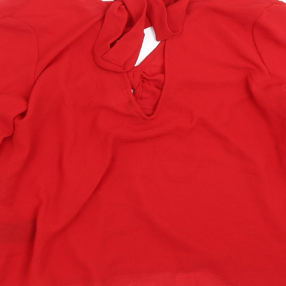 Divided by H&M Womens Red   Basic Blouse Size 8