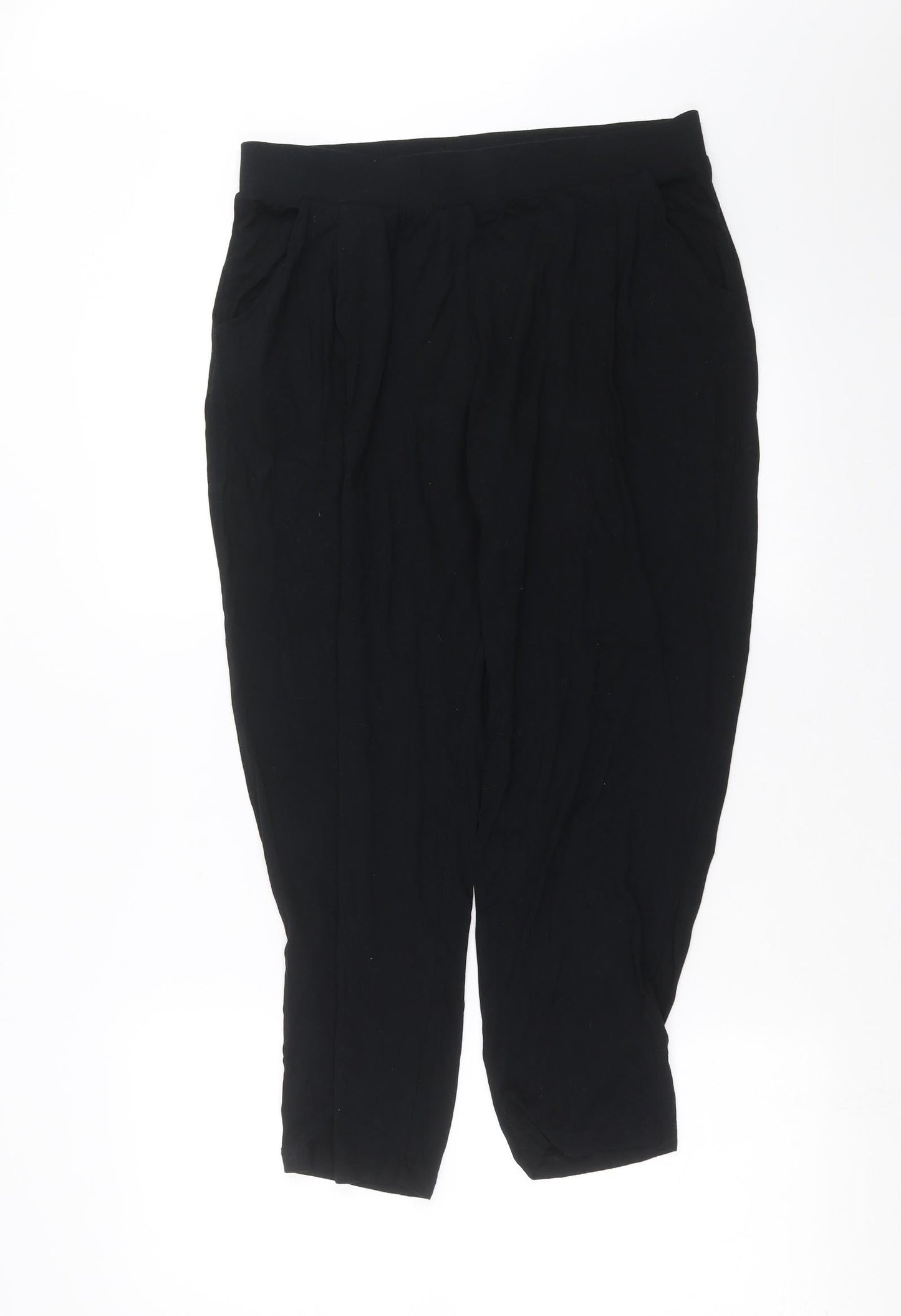 Marks and Spencer Womens Black   Trousers  Size 12 L26 in