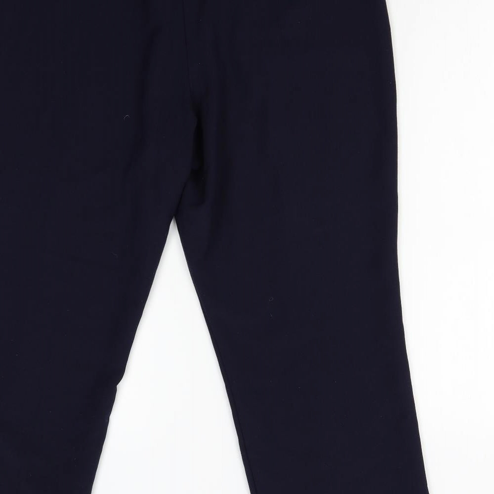 Classic Womens Blue   Trousers  Size 14 L24 in - Comfort Plus