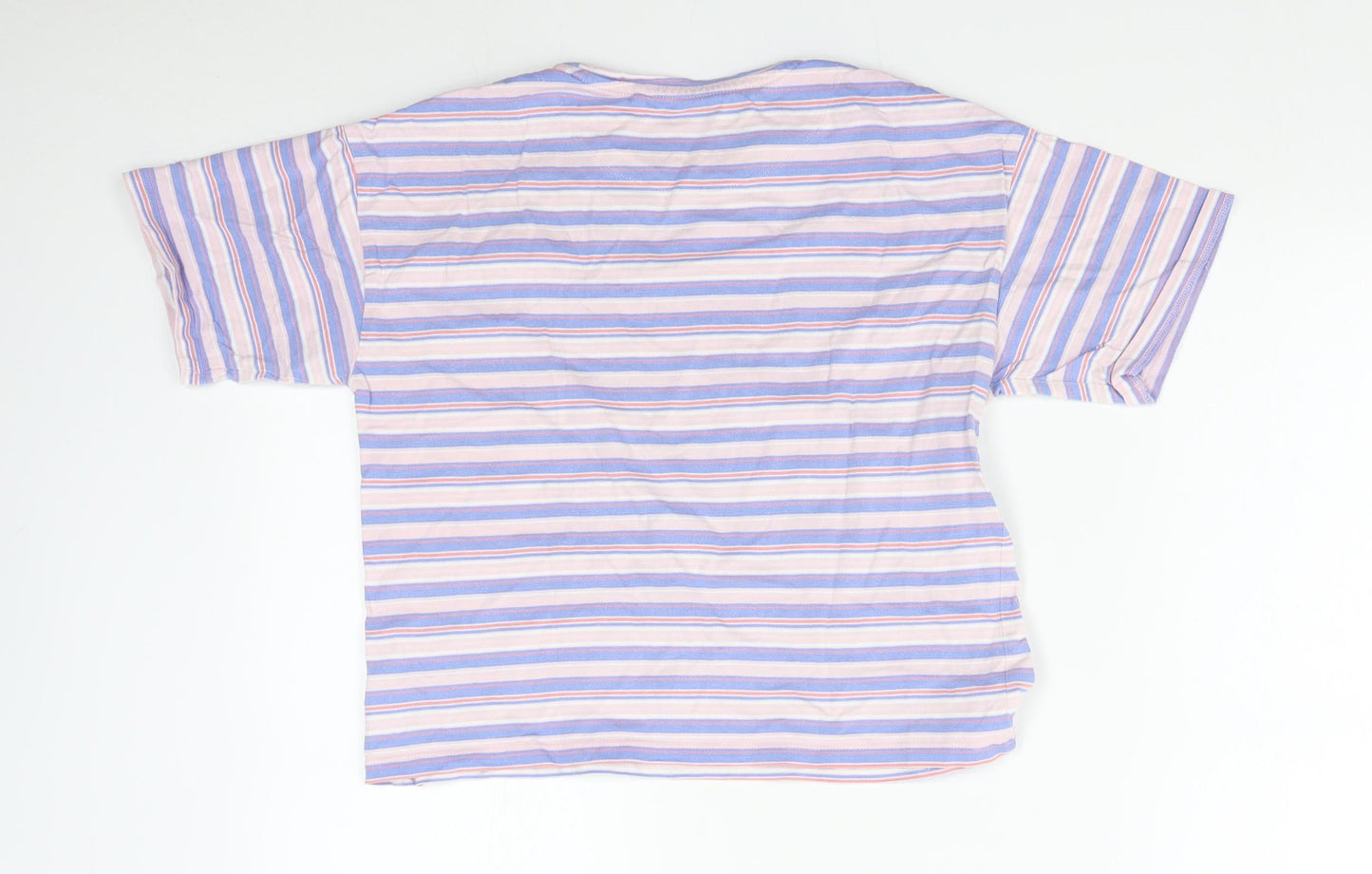 NEXT Girls Multicoloured Striped  Basic T-Shirt Size XS  - Dog