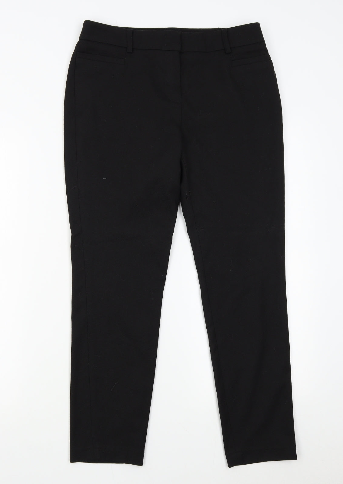 NEXT Womens Black   Trousers  Size 8 L26 in