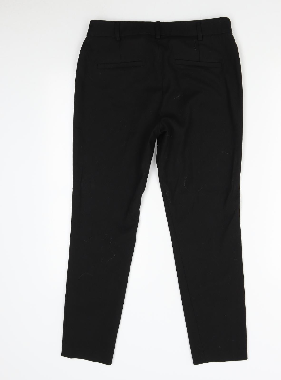 NEXT Womens Black   Trousers  Size 8 L26 in