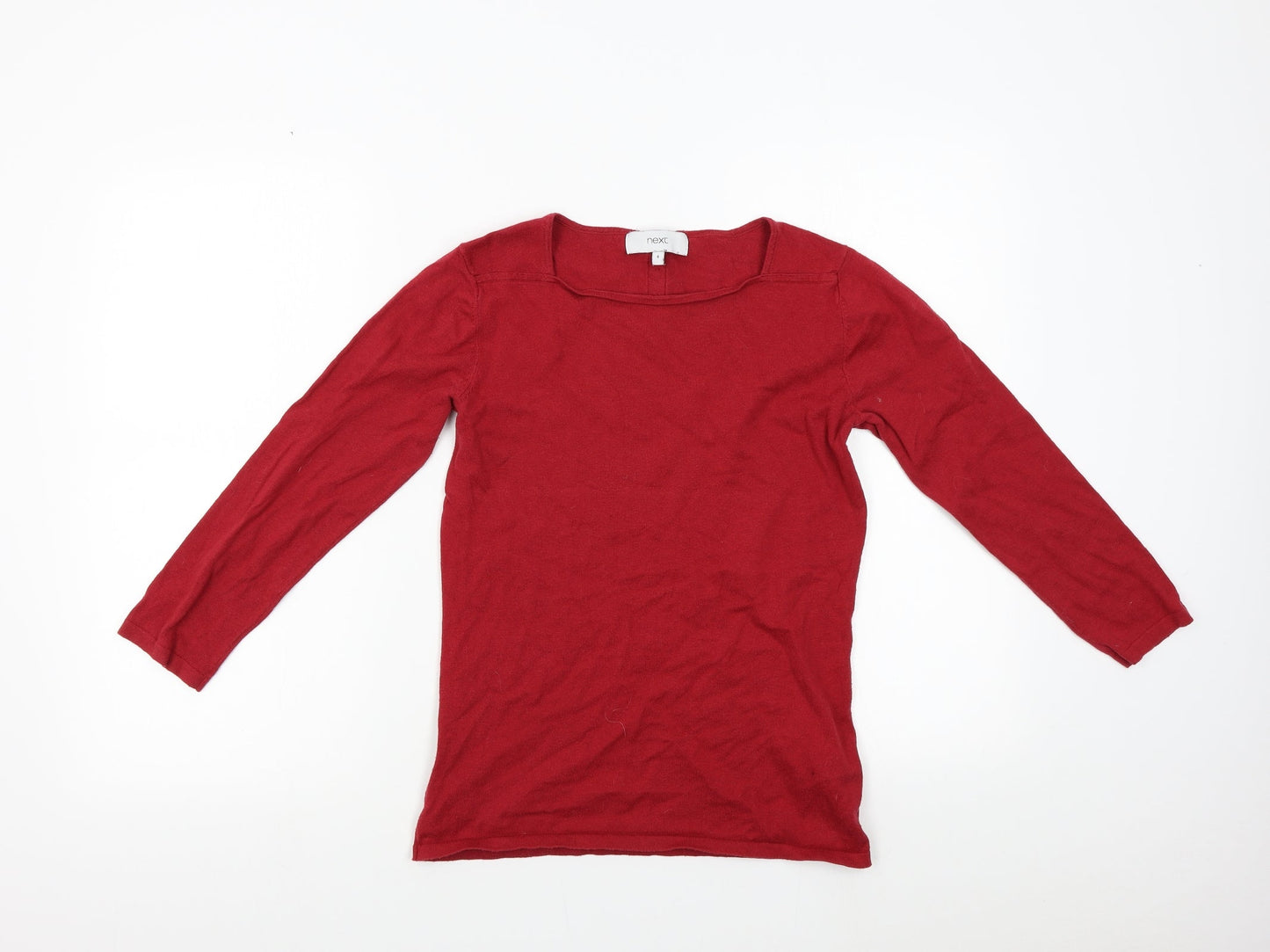 NEXT Womens Red  Knit Pullover Jumper Size 6